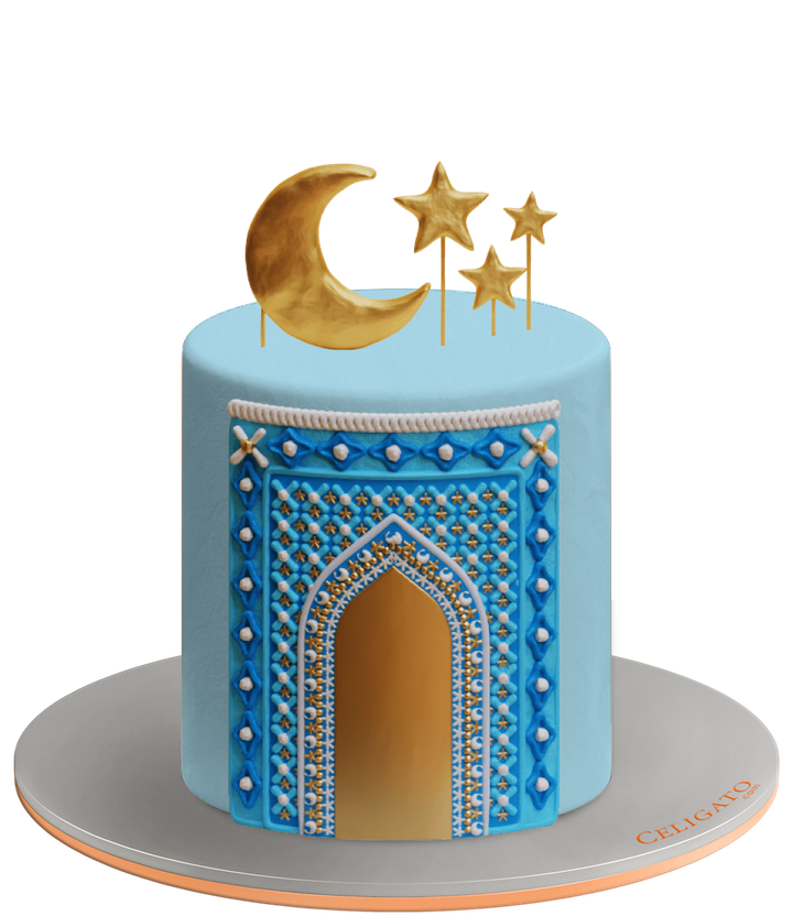 Arabian Carpet cake on transparent background