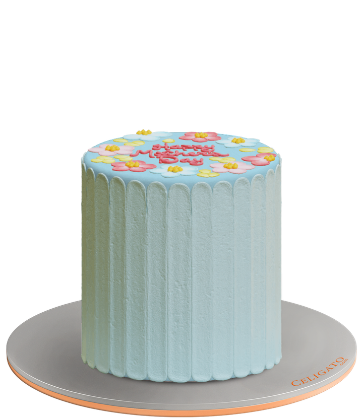 Sweet Mom cake on transparent background