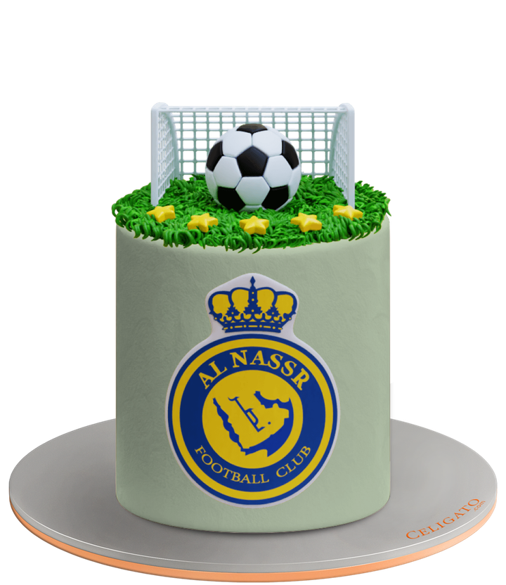 Al Nassr cake on transparent background