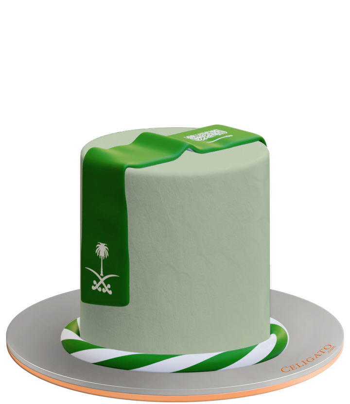 Saudi Arabia 1 Cake on transparent background