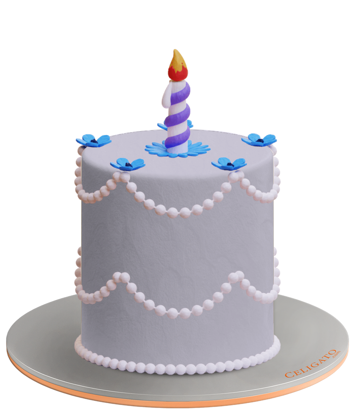 Alice in wonderland cake on transparent background