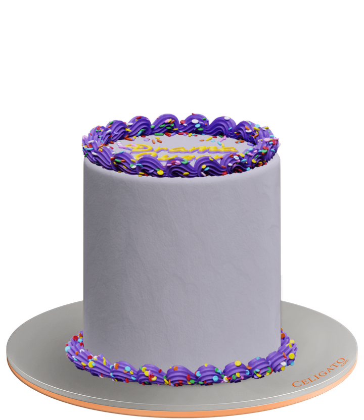 Drama Queen Cake on transparent background