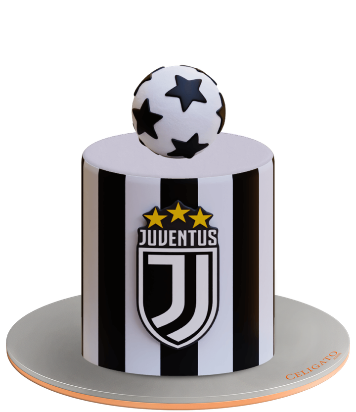 Juventus cake on transparent background