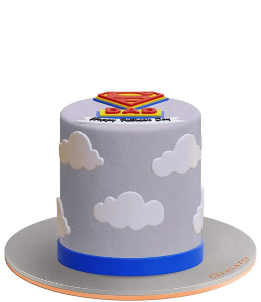 My Hero cake on transparent background