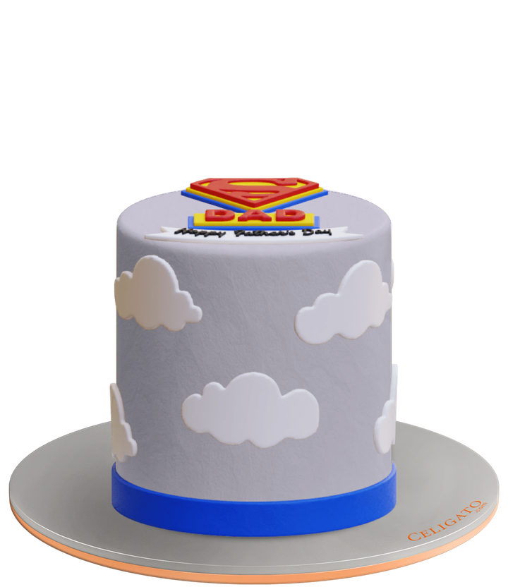 My Hero cake on transparent background