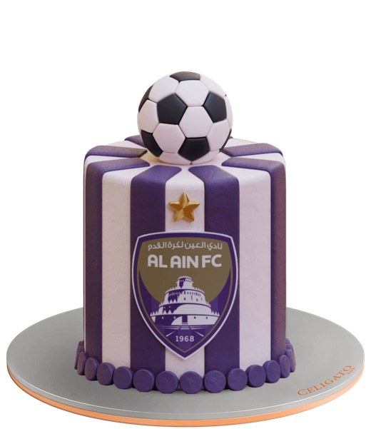 Al Ain Club cake on transparent background