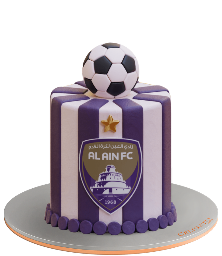Al Ain Club cake on transparent background