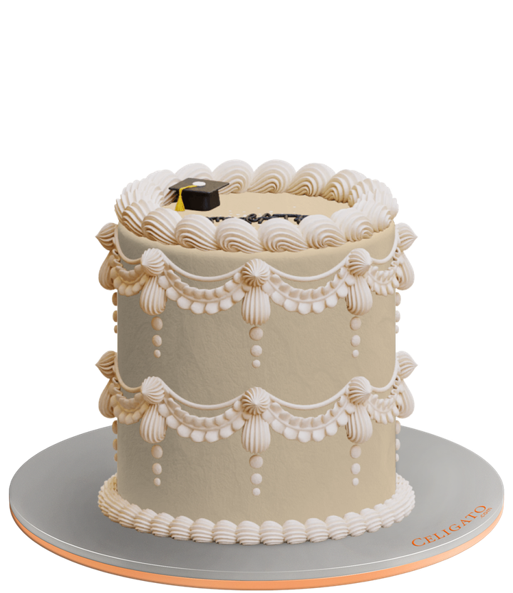 Retro Graduate cake