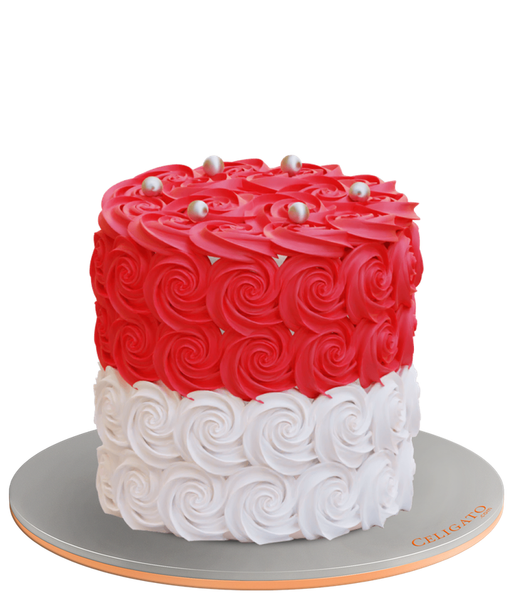 Bahrain Pearls cake on transparent background