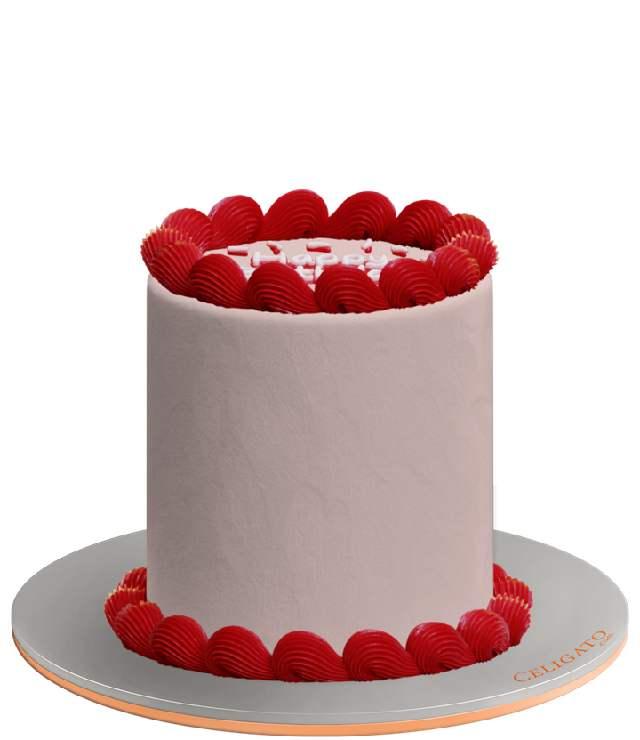 Birthday Sparks cake on transparent background