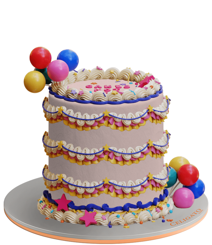 Cakes not kings cake on transparent background