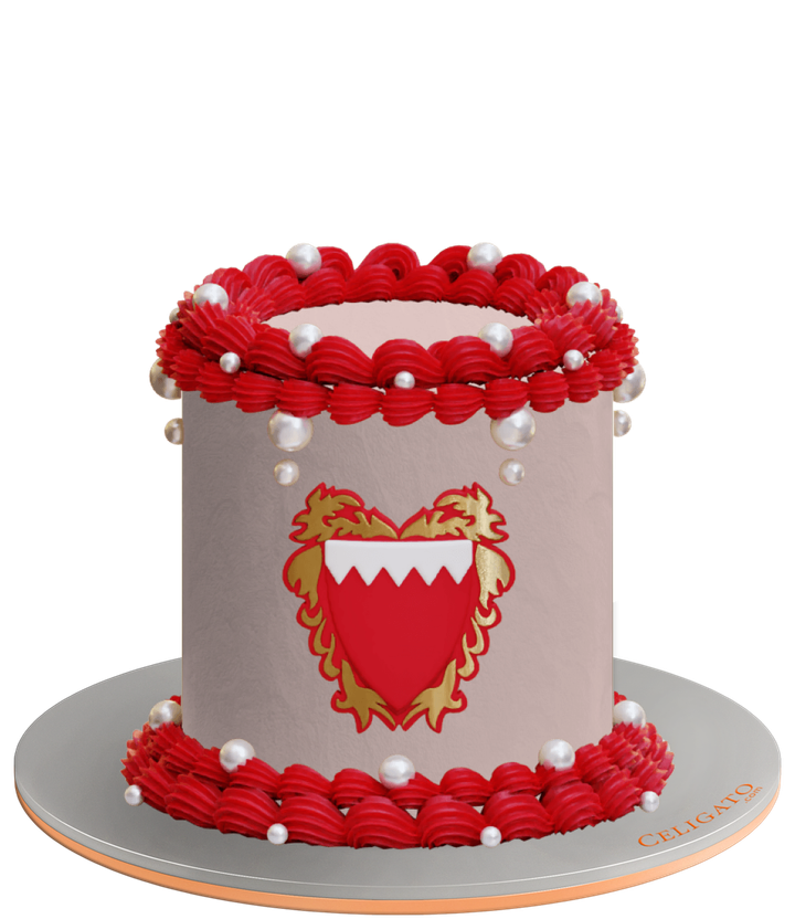Flag crown cake on transparent background