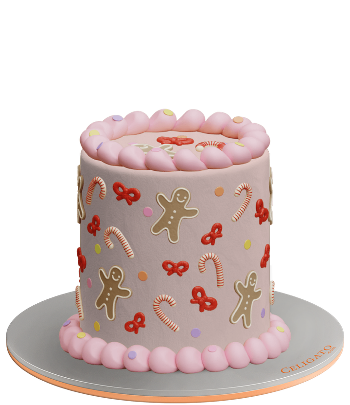 Ginger Sweet cake on transparent background