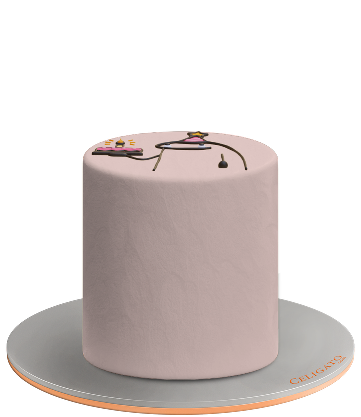 Meme Birthday cake on transparent background