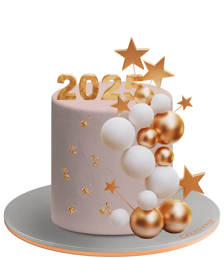 White Balls cake on transparent background