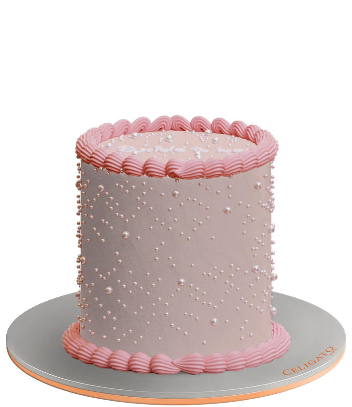 Pearl Bride cake on transparent background