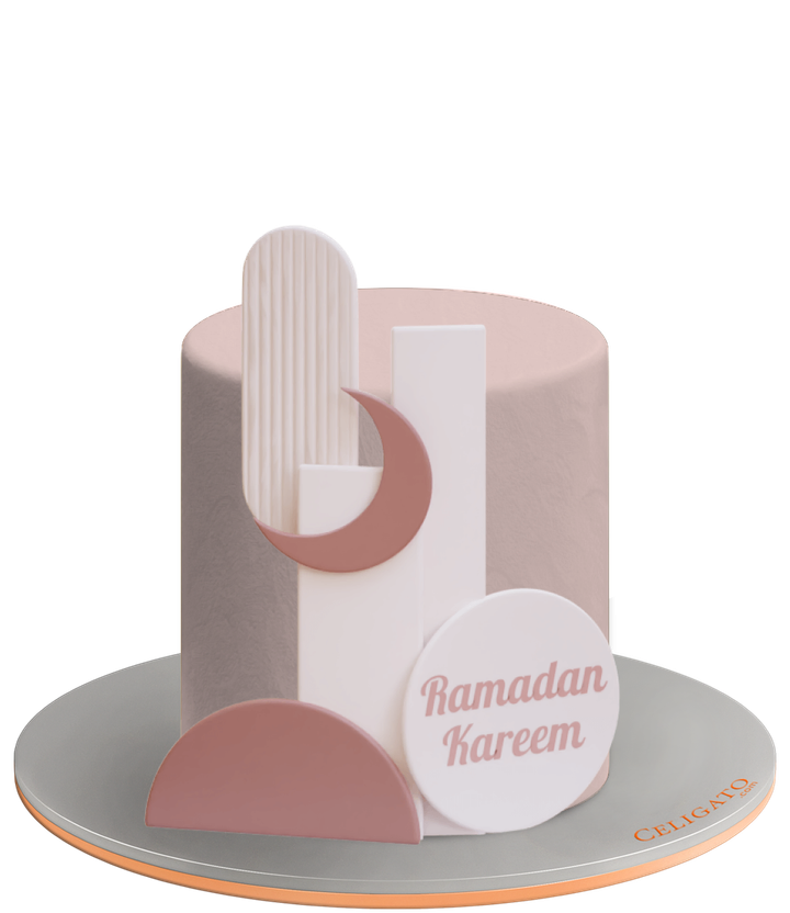 Ramdan Kareem cake on transparent background