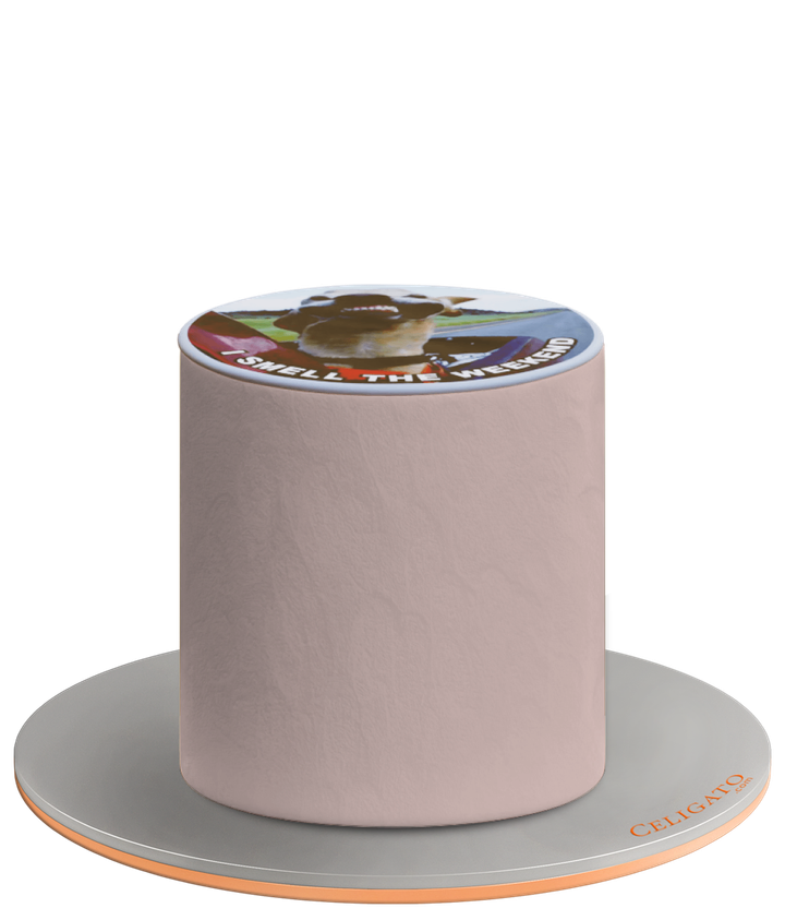 Weekend cake on transparent background