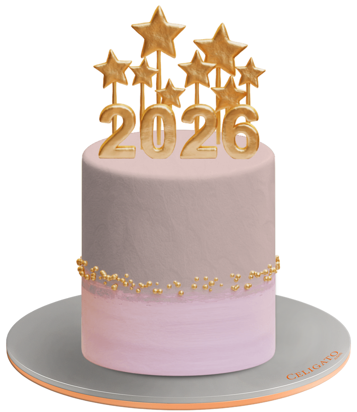 Sweet Start cake on transparent background