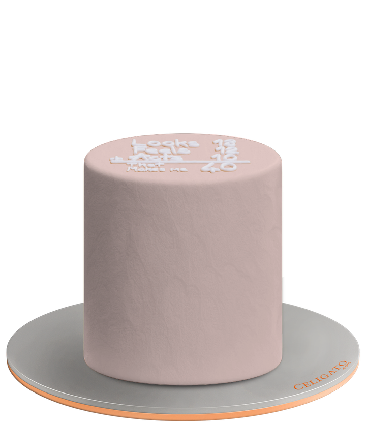 Big 40 cake on transparent background