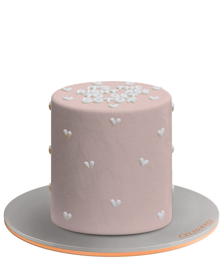 Time for botox cake on transparent background