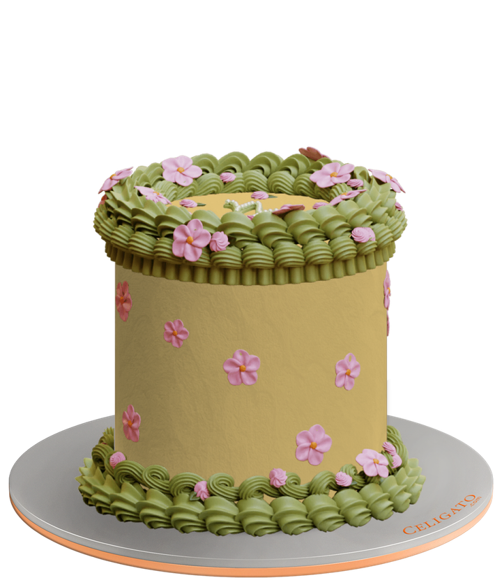 Capricorn cake on transparent background