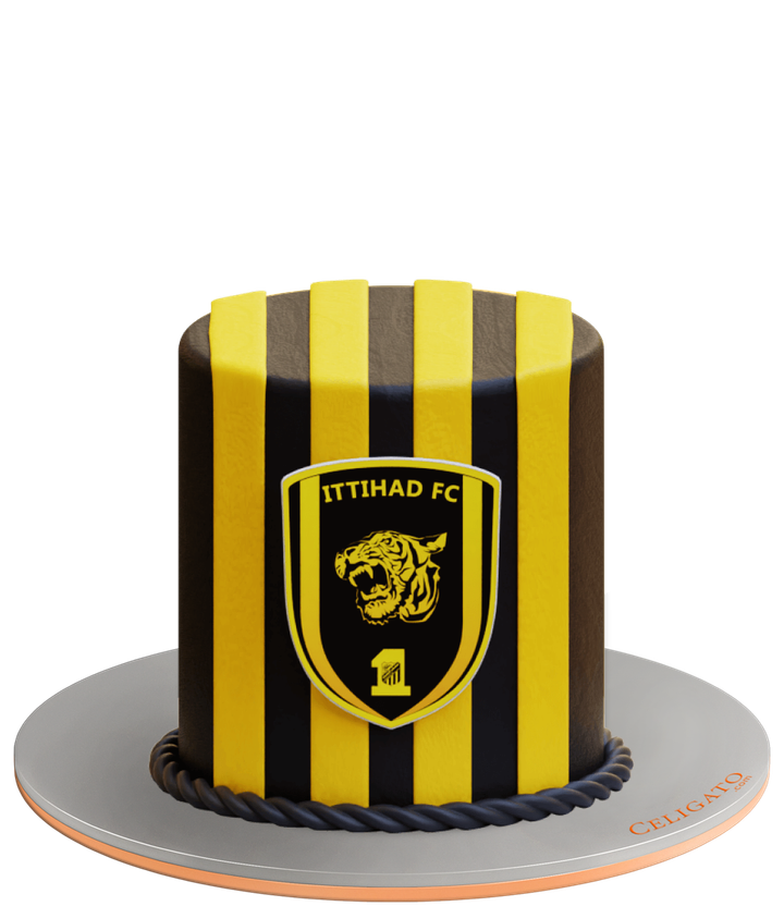 Al Ittihad cake on transparent background