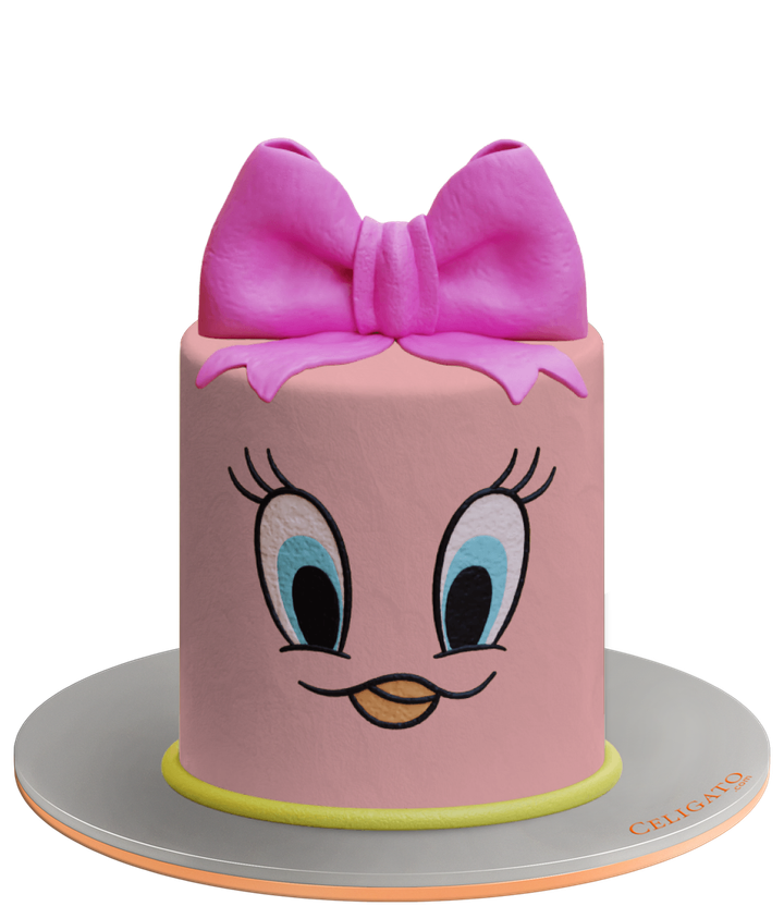 Tweety cake on transparent background