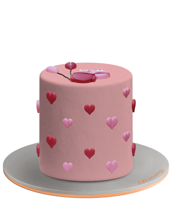 Bestie cake on transparent background