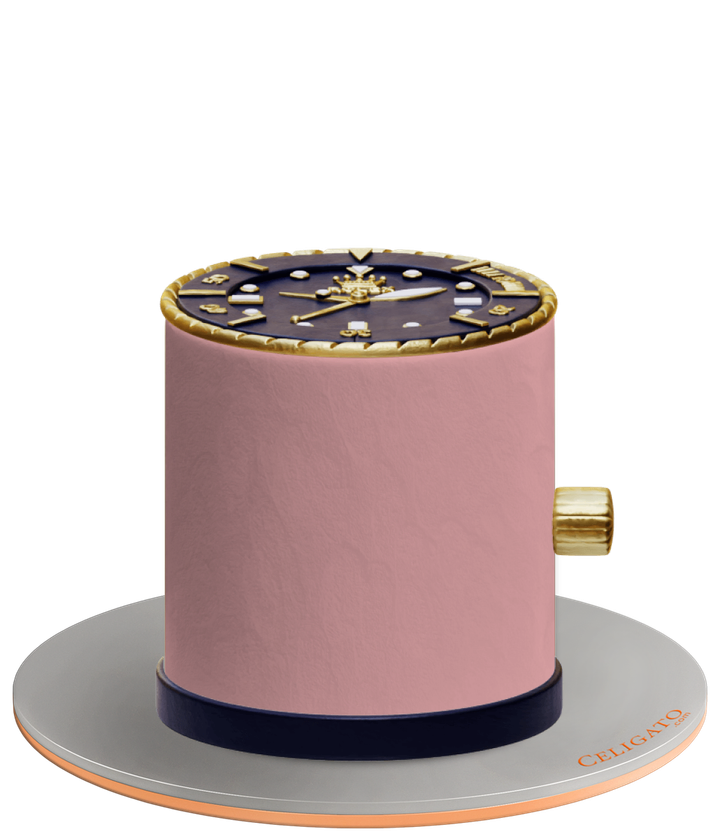 Rolex cake on transparent background