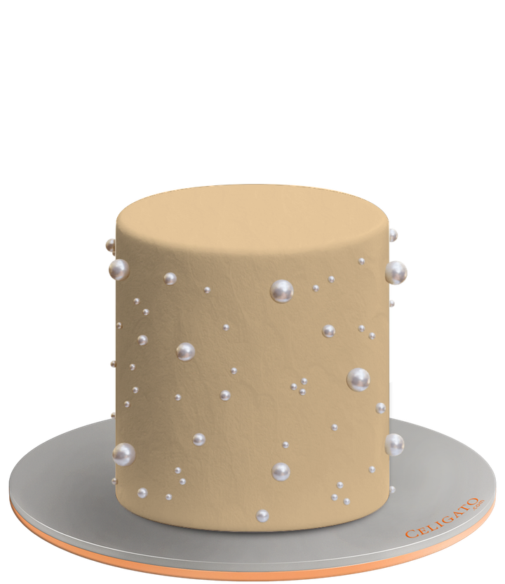 Pearls Bh Qtr Cake on transparent background