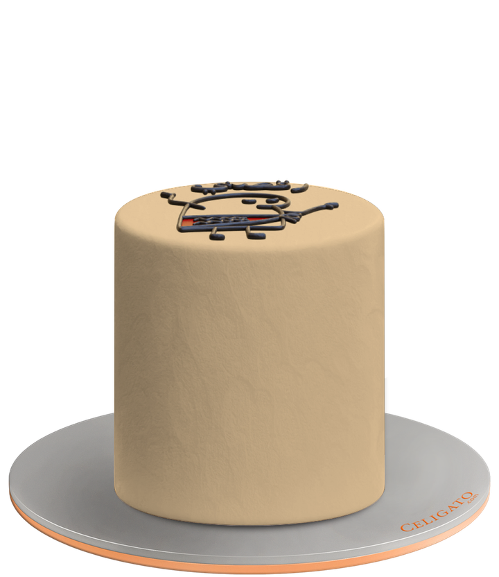 Dance cake on transparent background