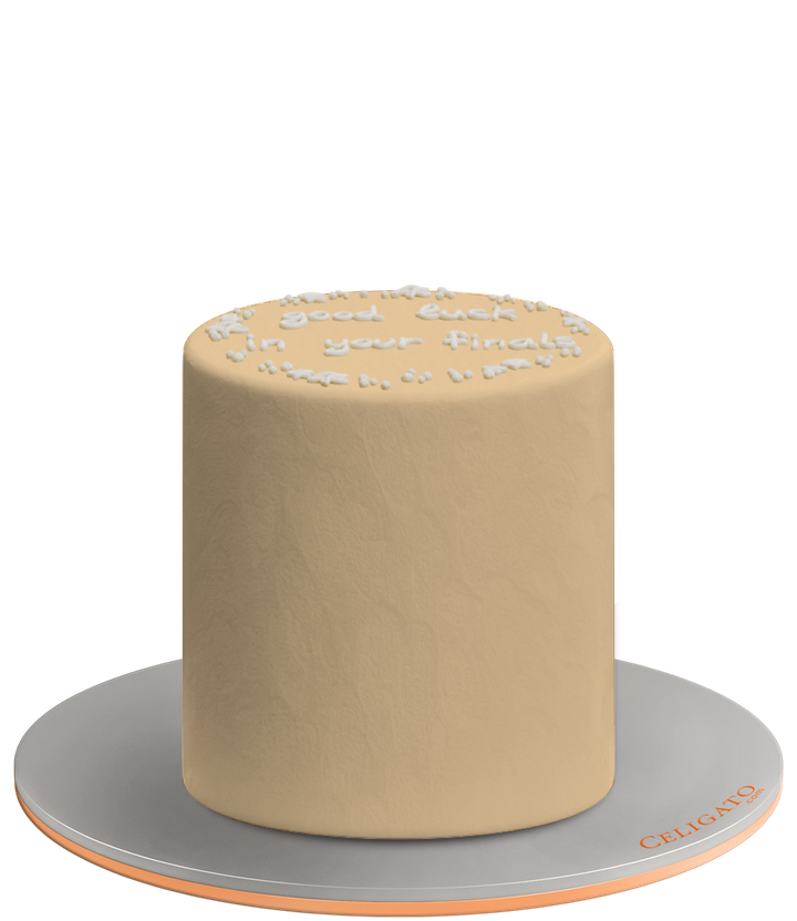 Finals season cake on transparent background