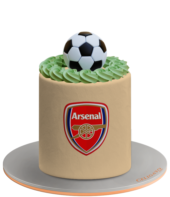 Arsenal cake on transparent background