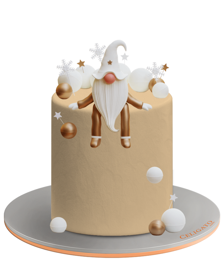 Elf On A Shelf cake on transparent background