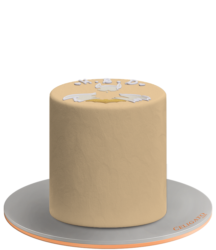 HBD Batman Kids Cake on transparent background