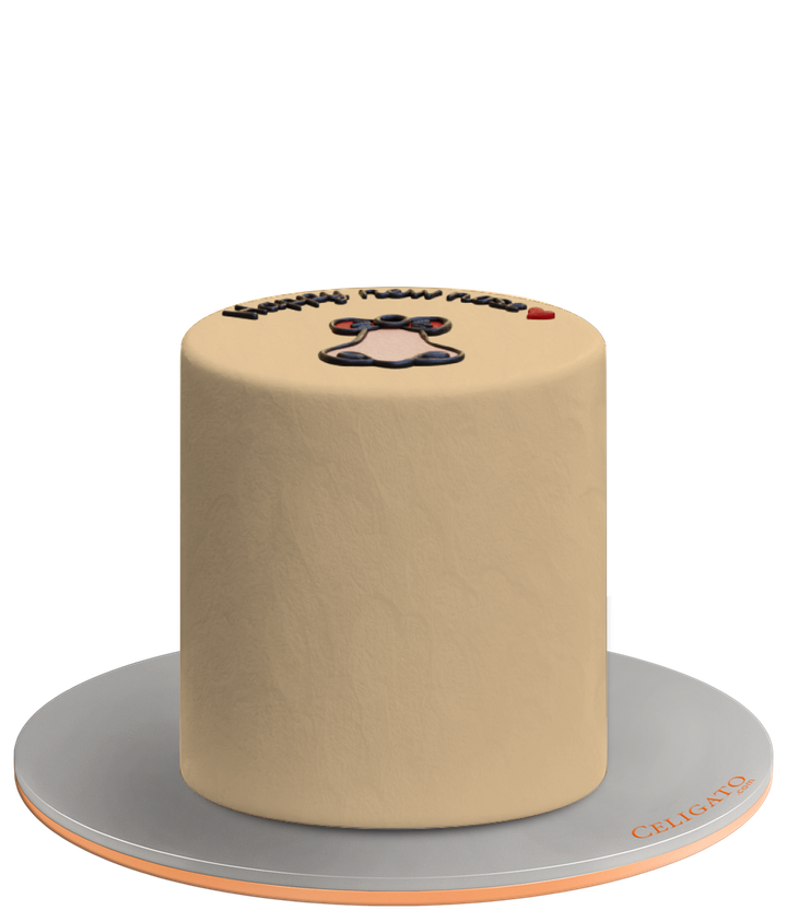 Hello New Nose cake on transparent background