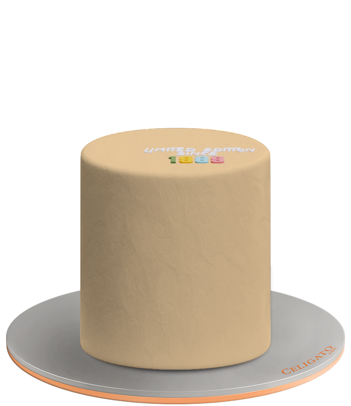 Limited Edition cake on transparent background