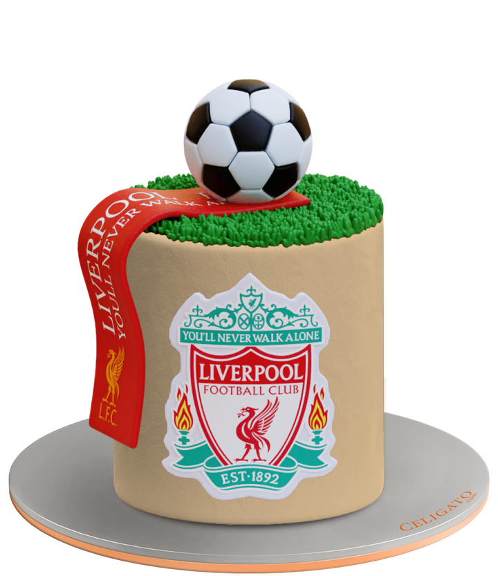 Liverpool cake on transparent background