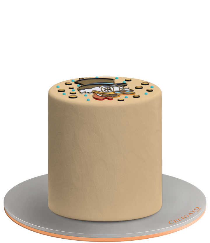 McDuck cake on transparent background