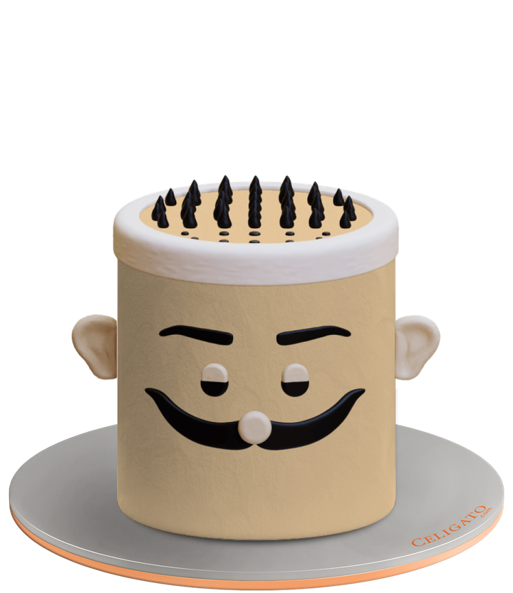 New hair cake on transparent background
