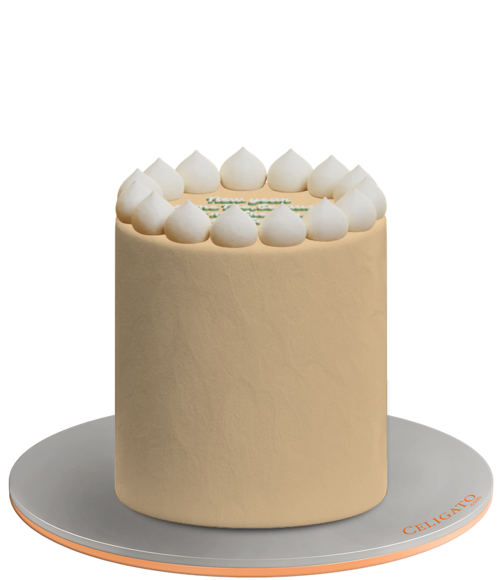 New Year Same Me cake on transparent background