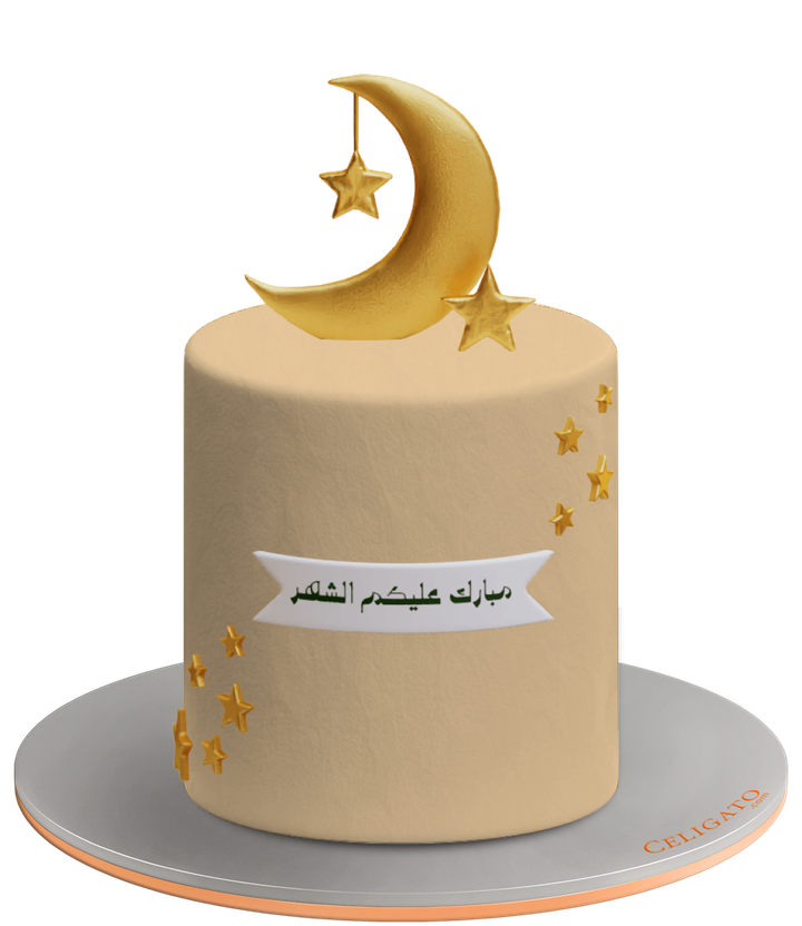 Ramadan Stars Ramadan Nights Round Cake on transparent background