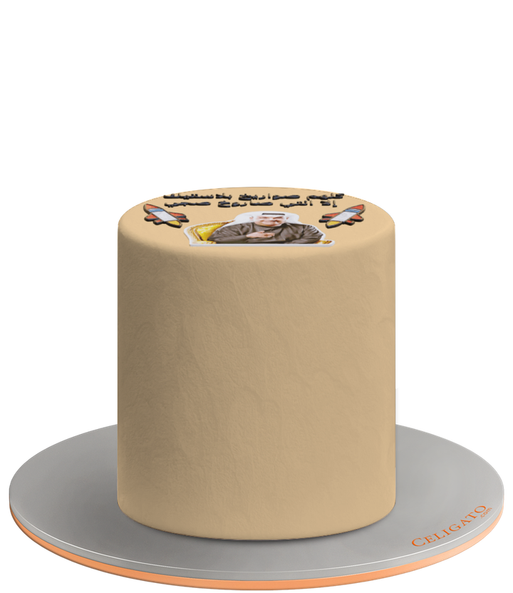 Real Rocket cake on transparent background