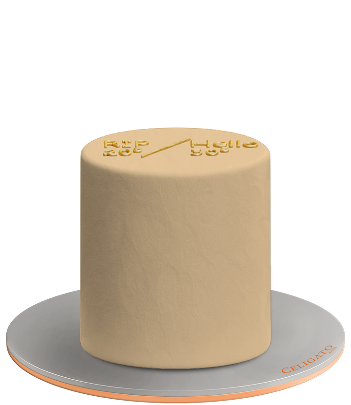 Bye 20’s, Hi 30’s cake on transparent background