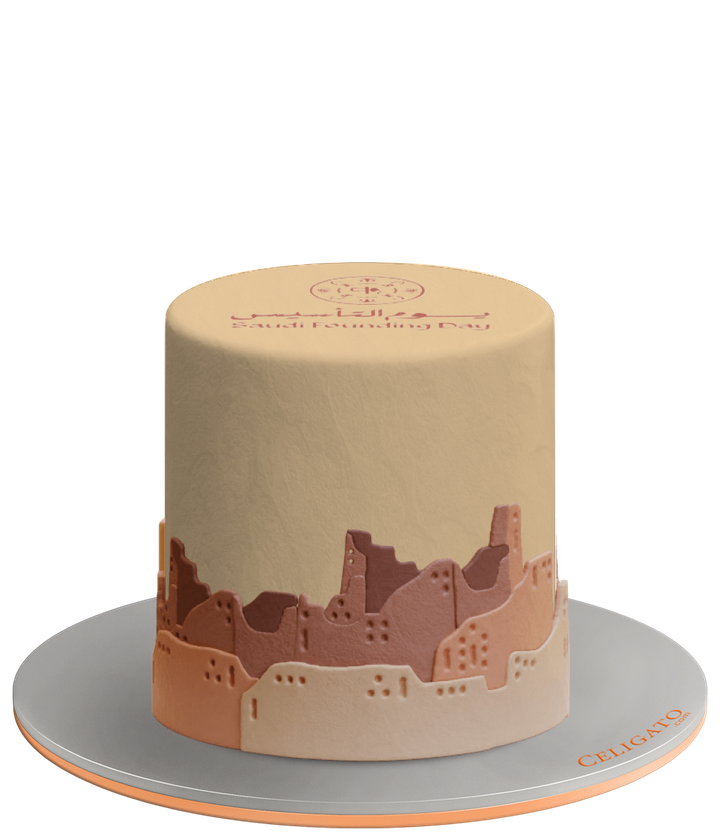 Our Story Saudi Founding Cake on transparent background