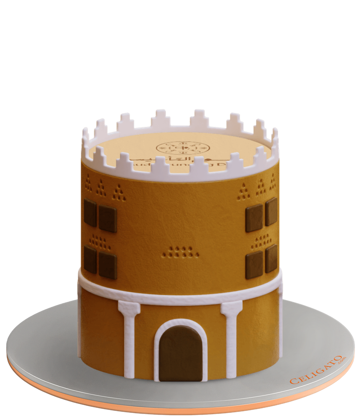 Founding Day cake on transparent background