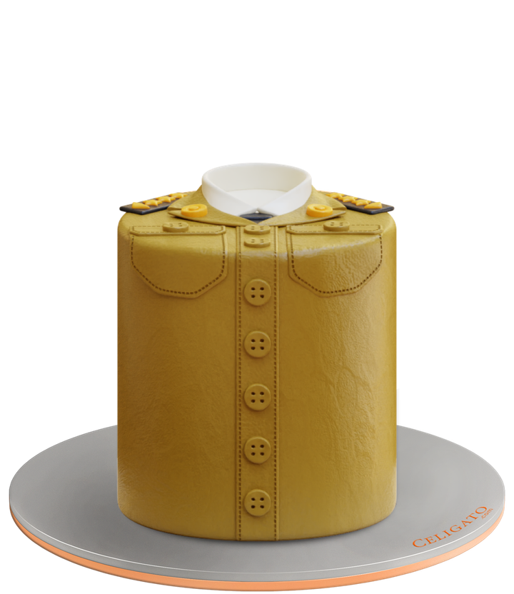 Police cake on transparent background