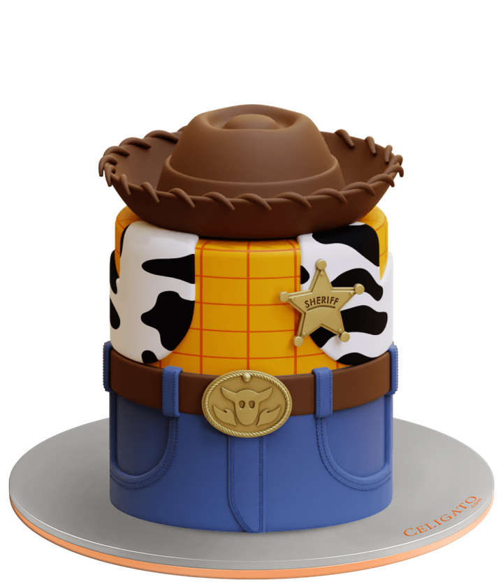 Toy Story cake on transparent background
