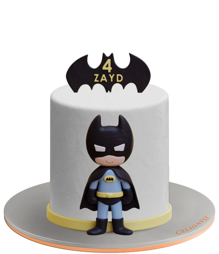 Batboy cake on transparent background